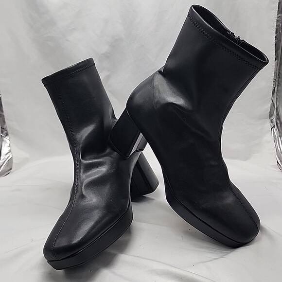 ●AEROSOLE●NEW●🚨●SUSEX●BLACK● MID CALF BOOT●DIAMOND FLEX SOLE●LADIES●NWOB🔥 - Picture 11 of 16